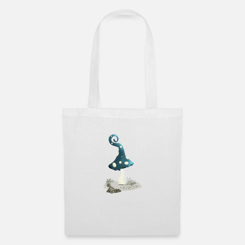 Magic mushroom with pixie cap - Tote Bag - white