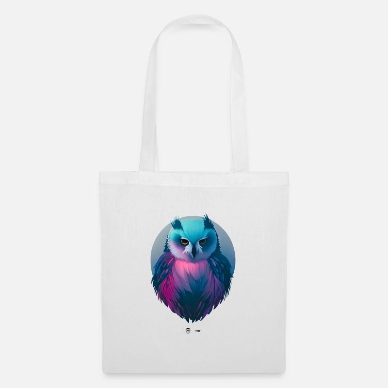 Grumpy Owl - Tote Bag - white