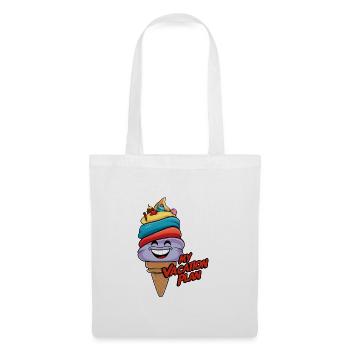 Laughing Ice Cream Cone Funny Ice Cream Design Saying - Tote Bag - white - Front
