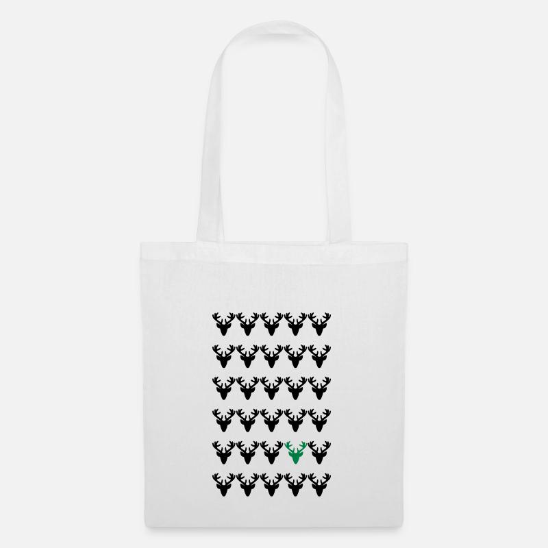 be different - Trachten Weihnachten Motiv Hirsch - Stoffbeutel - Weiß
