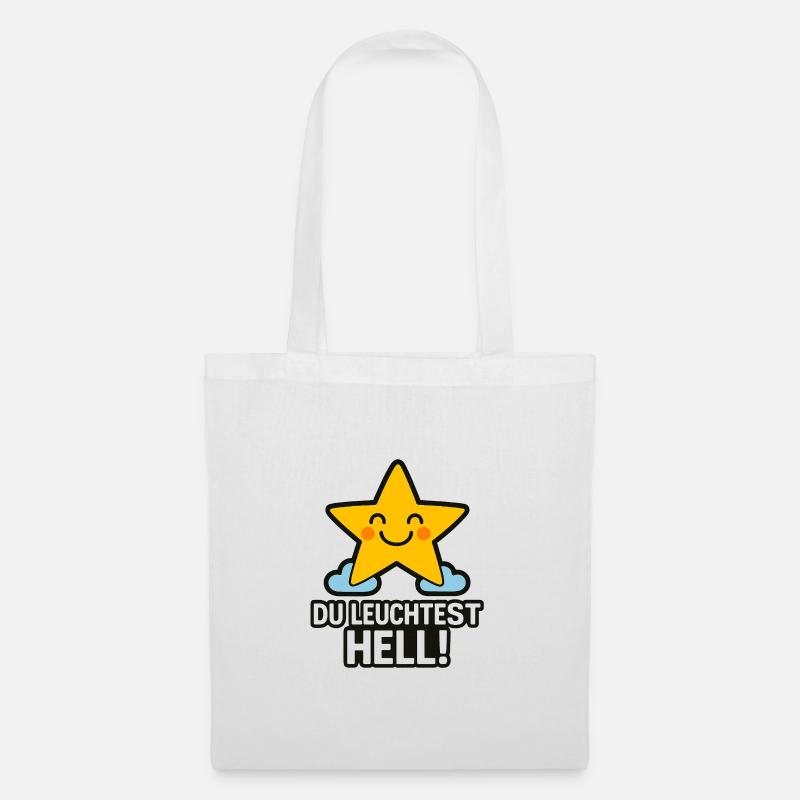 Du_Leuchtest_hell - Stoffbeutel - Weiß