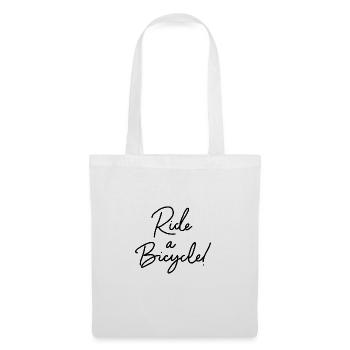 Vélo vélo vélo de course - Sac en tissu - blanc - Devant