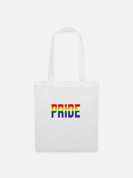 Pride Regenbogen - Stoffbeutel - Weiß