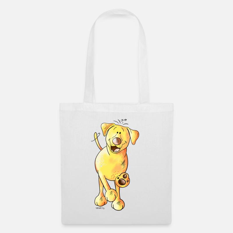 Funny Labrador - Tote Bag - white