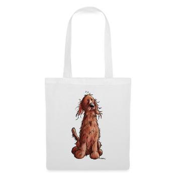 Cute Irish Red Setter - Dog - Dogs - Tote Bag - white - Front