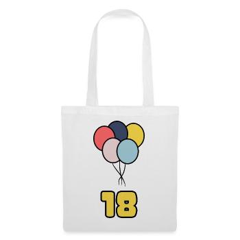 18. 18 YEARS OLD. 18th ANNIVERSARY. BIRTHDAY 18 YEARS. - Tote Bag - white - Front