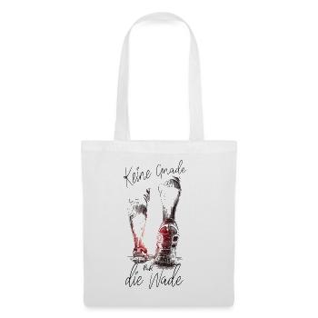 keine Gnade für die Wade Marathon Halbmarathon - Stoffbeutel - Weiß - Vorne