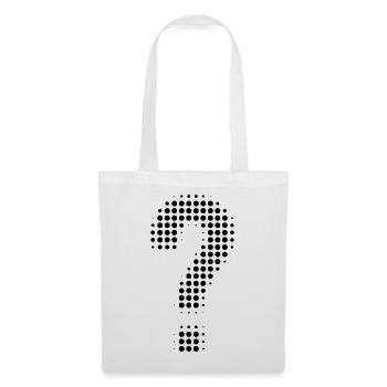 Optique pixel point d’interrogation - Sac en tissu - blanc - Devant