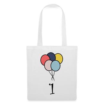1. 1 year. 1st ANNIVERSARY. 1 YEAR ANNIVERSARY - Tote Bag - white - Front