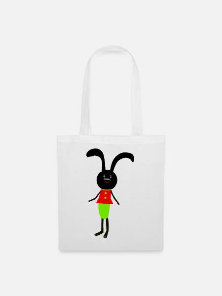 Hase Kinder Hasen Ostern - Stoffbeutel - Weiß