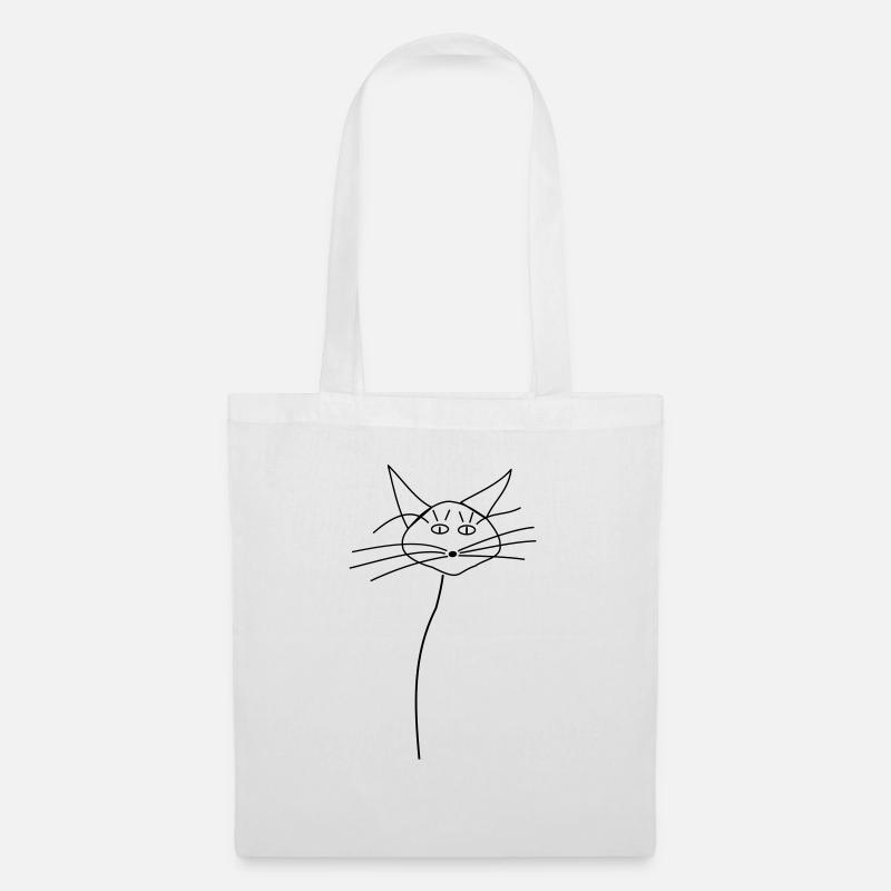 Katze Missblackcatalt5_1fabrig - Stoffbeutel - Weiß