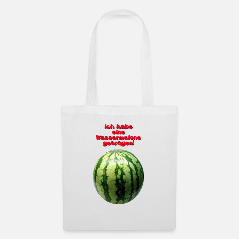 wassermelone getrage - Stoffbeutel - Weiß