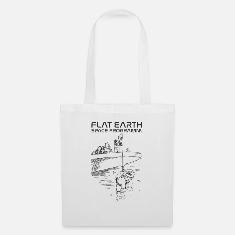 Flat earth space programme - Sac en tissu - blanc