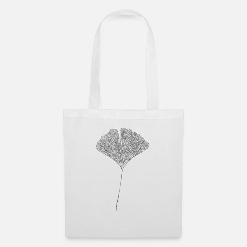 Ginkgo Leaf - Tote Bag - white
