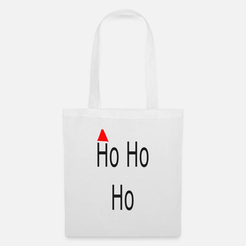 Ho Ho Ho - Stoffbeutel - Weiß