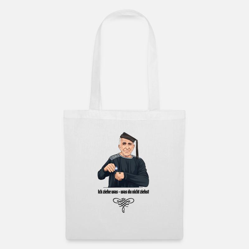 Rieser Grantler // Illustration - Stoffbeutel - Weiß