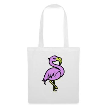 Bande dessinée Flamingo - Sac en tissu - blanc - Devant