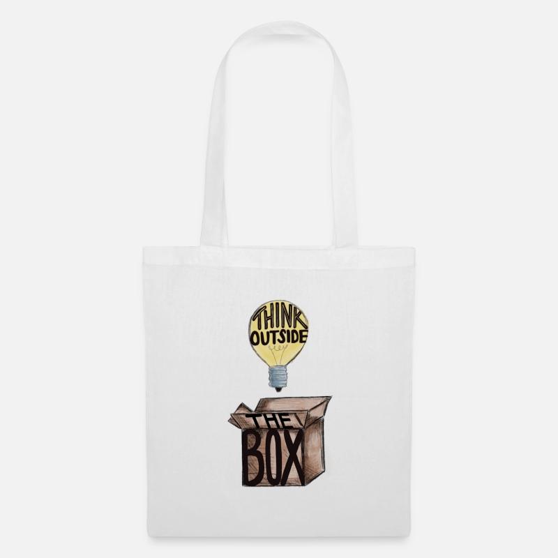 Think outside the box - Tote Bag - white