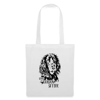 Loved by a Gordon Setter Dog Saying Hunting Dogs - Tote Bag - white - Front