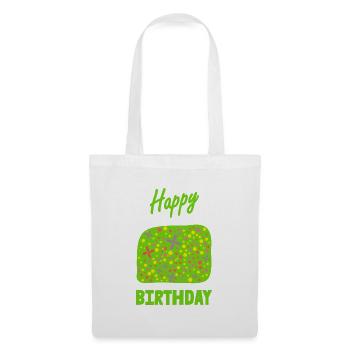 ALLES GUTE ZUM GEBURTSTAG. ALLES GUTE ZUM GEBURTSTAG. JAHRESTAG. - Stoffbeutel - Weiß - Vorne