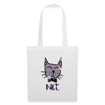 cat - Tote Bag - white - Front