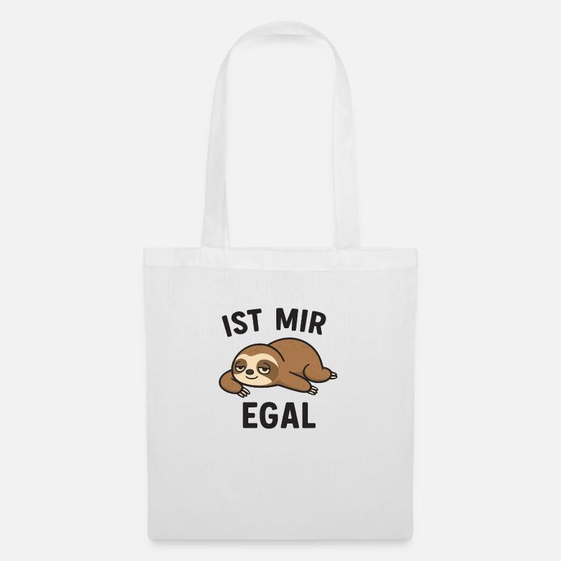 Ist mir Egal - Stoffbeutel - Weiß