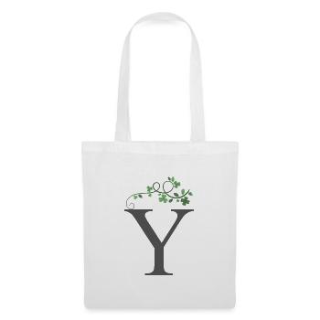 Y with shamrocks - Tote Bag - white - Front