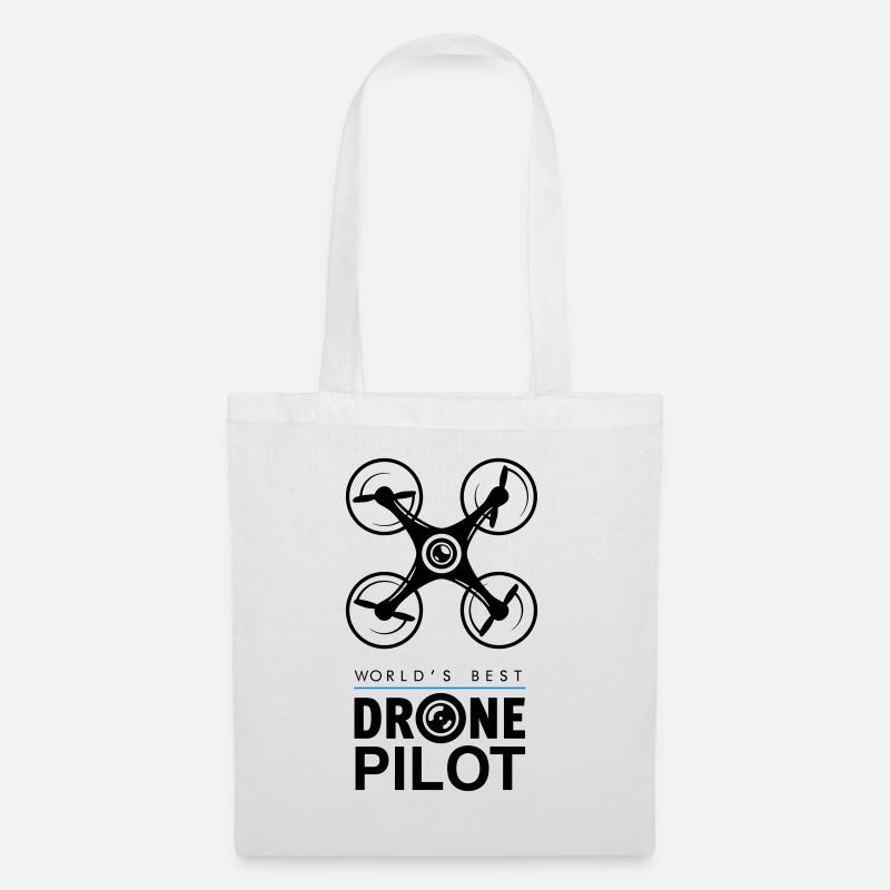 Drohnenpilot - Drohne Pilot Quadcopters - Stoffbeutel - Weiß