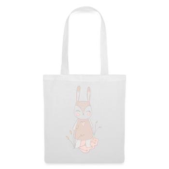 lapin | lapin - Sac en tissu - blanc - Devant