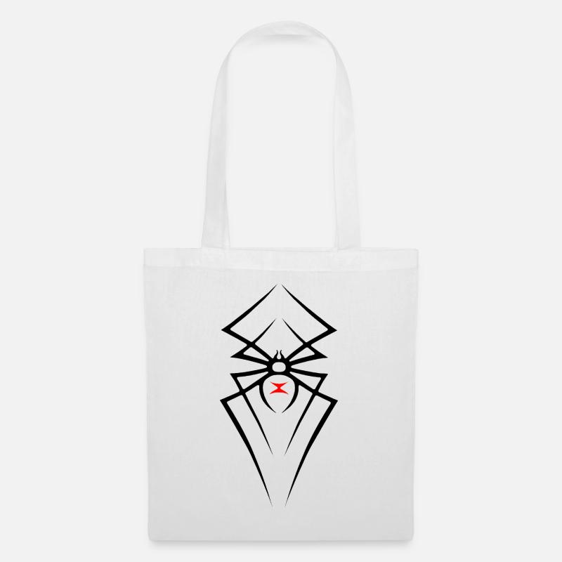 Spider Black Widow Tribal R6Z - Stoffbeutel - Weiß