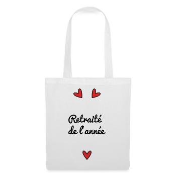 RETRAITE DE L'ANNEE - Sac en tissu - blanc - Devant