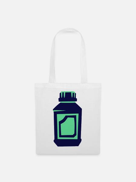 Dünger Flasche Pflanzenschutz - Stoffbeutel - Weiß