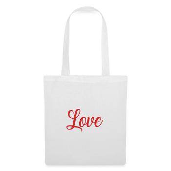 PAAR. VALENTINSTAG. HERZ. WEIHNACHTEN. GERADE VERHEIRATET. - Stoffbeutel - Weiß - Vorne