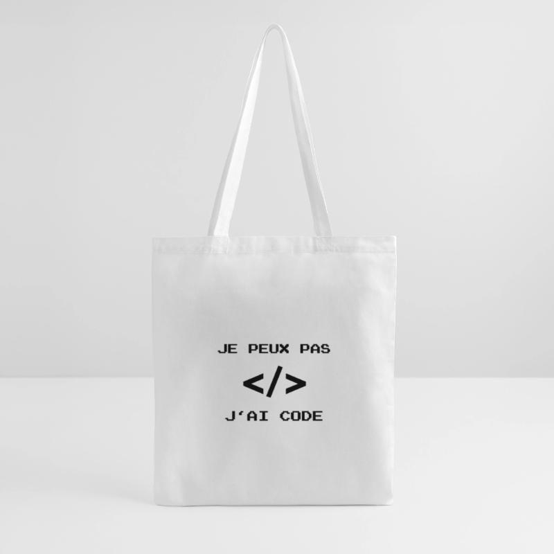je peux pas j ai code développeur javascript dev Sac en tissu
