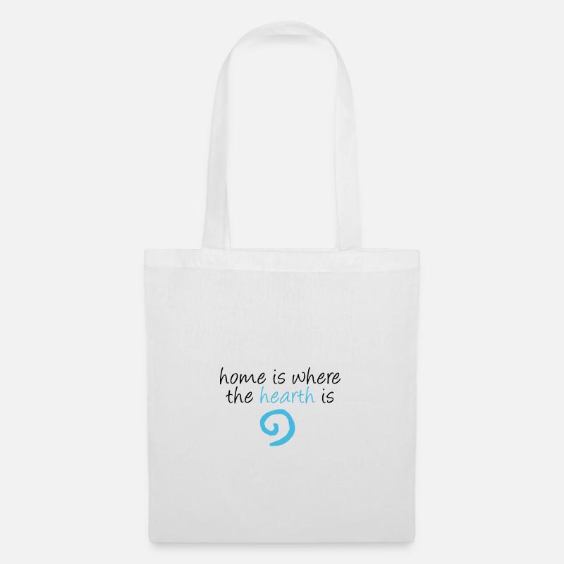 Home is Where the Hearth is (White) - Tote Bag - white