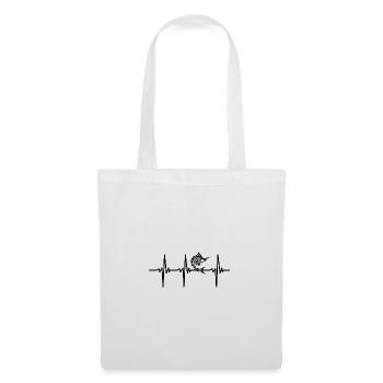 Battement de cœur pour le marlin sautant espadon - Sac en tissu - blanc - Devant