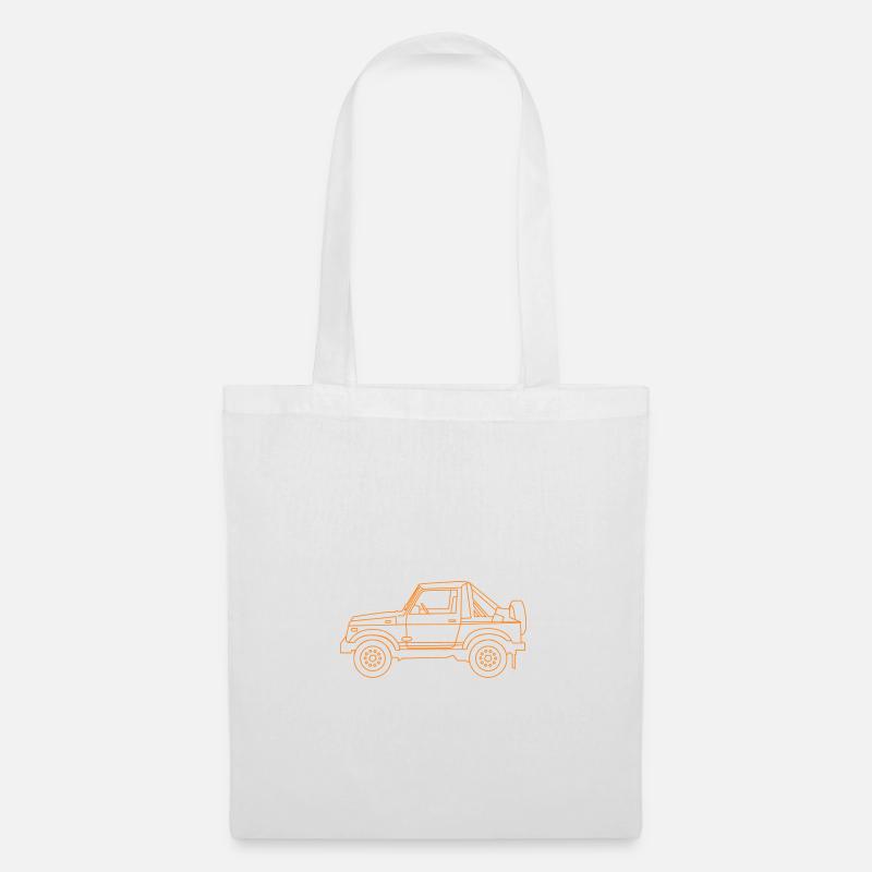 Orange 4X4 - Tote Bag - white