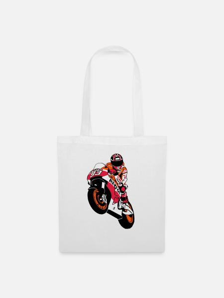 MotoGP - Motorsport - Motorrad - Stoffbeutel - Weiß
