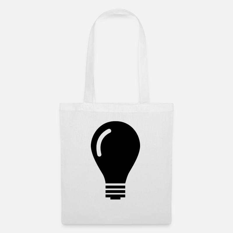 Light bulb // Lightbulb - Tote Bag - white