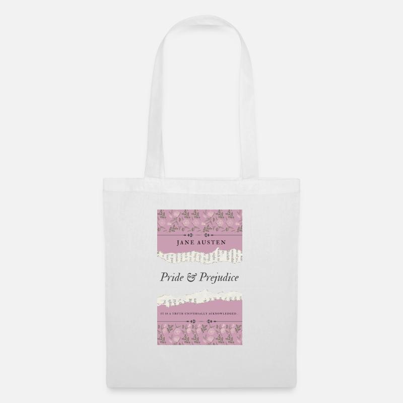 Jane Austen - Stolz und Vorurteil - Stoffbeutel - Weiß