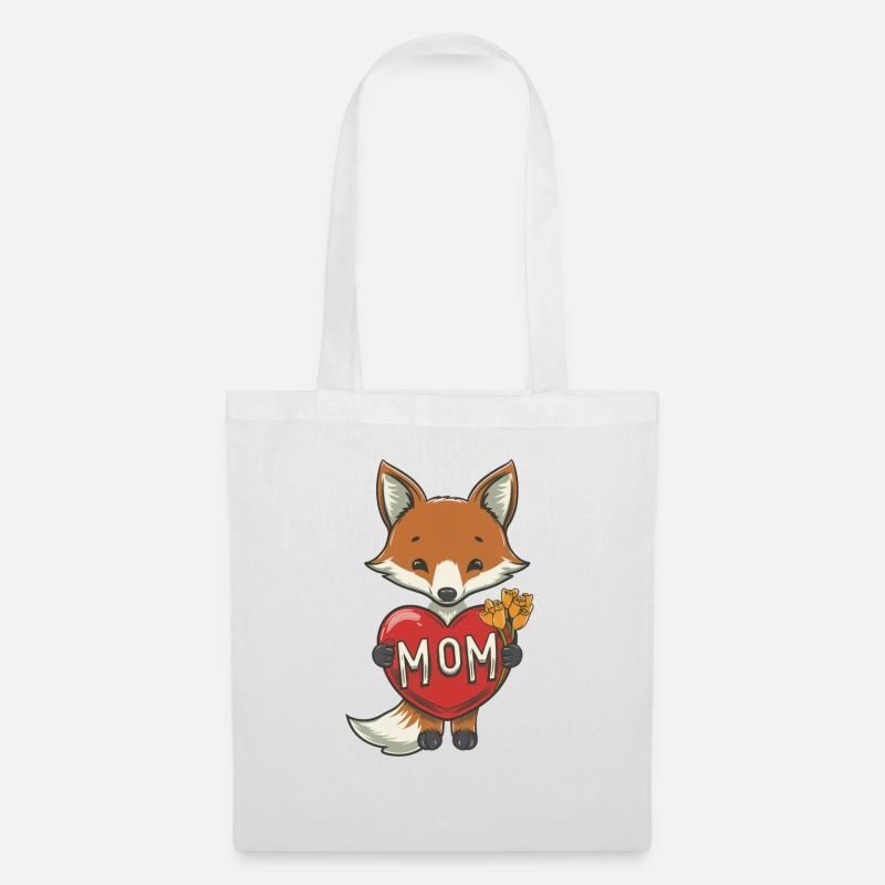 FOX MOM - Tote Bag - white