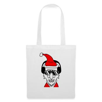 Fête Père Noël Cool Noël Hiver Musique - Sac en tissu - blanc - Devant
