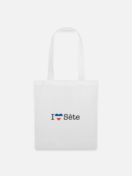 I love Sète - Stoffbeutel - Weiß
