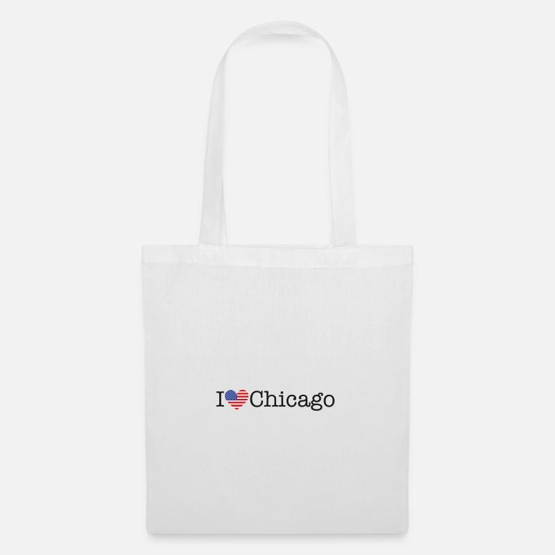 I love Chicago - Stoffbeutel - Weiß
