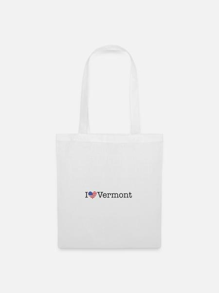 I love Vermont - Stoffbeutel - Weiß