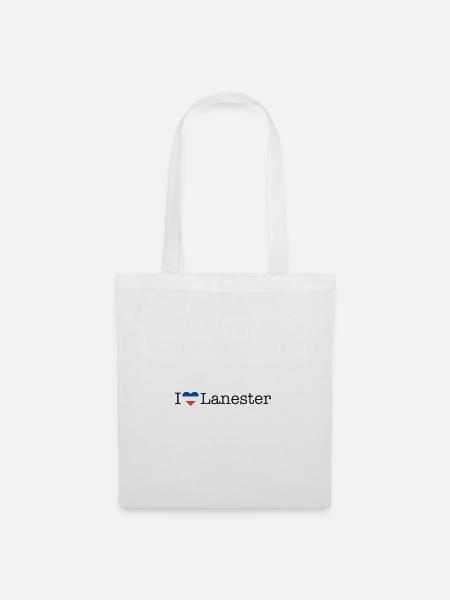 I love Lanester - Stoffbeutel - Weiß