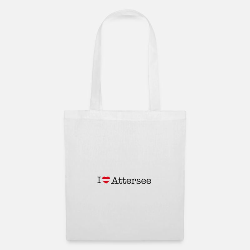 I love Attersee - Stoffbeutel - Weiß