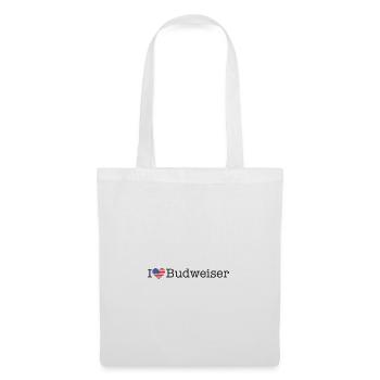 I love Budweiser - Stoffbeutel - Weiß - Vorne