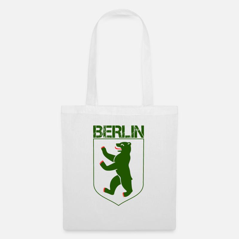Berliner Bär Wappen - Stoffbeutel - Weiß