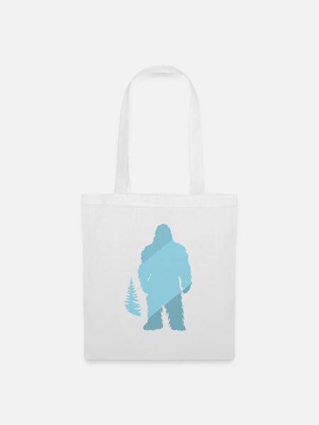 Lochness Yeti - Stoffbeutel - Weiß